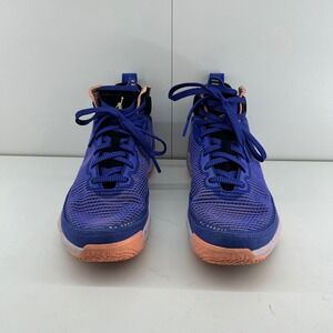 Jordan Basketball Shoes 7Y Kids Athletic Lace Up Court Sneakers Blue